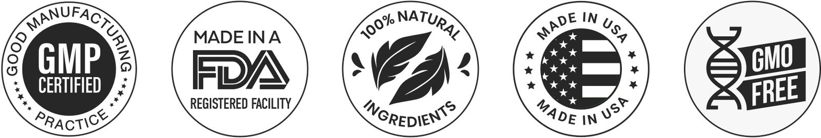 Product manufacturing and quality certifications